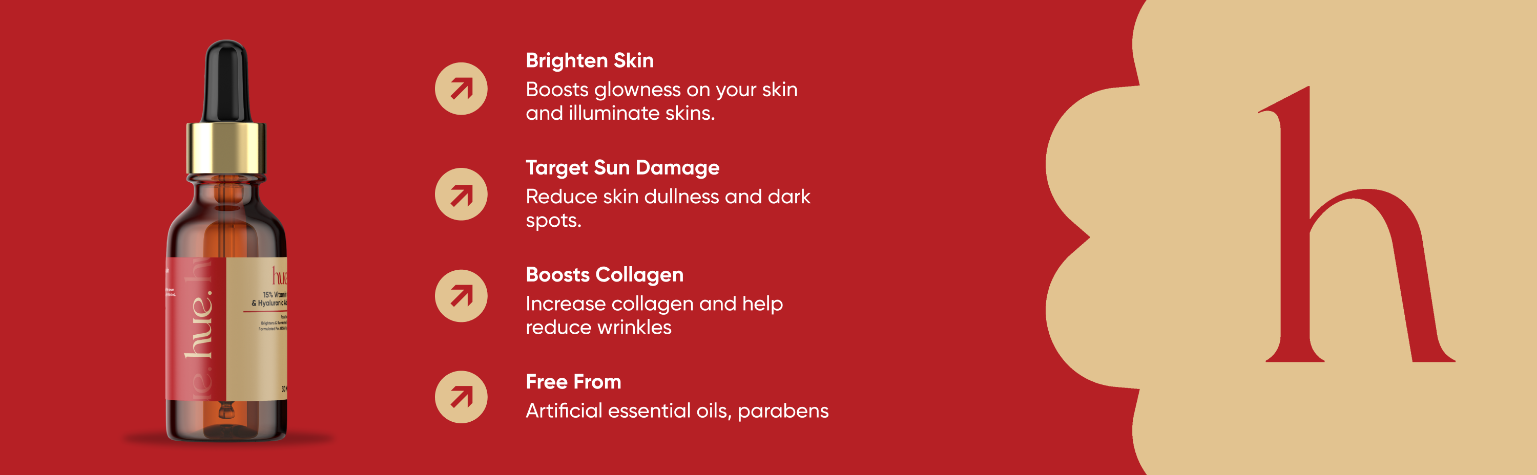 Key Benefits — Brighten Skin, Target Sun Damage, Boosts Collagen